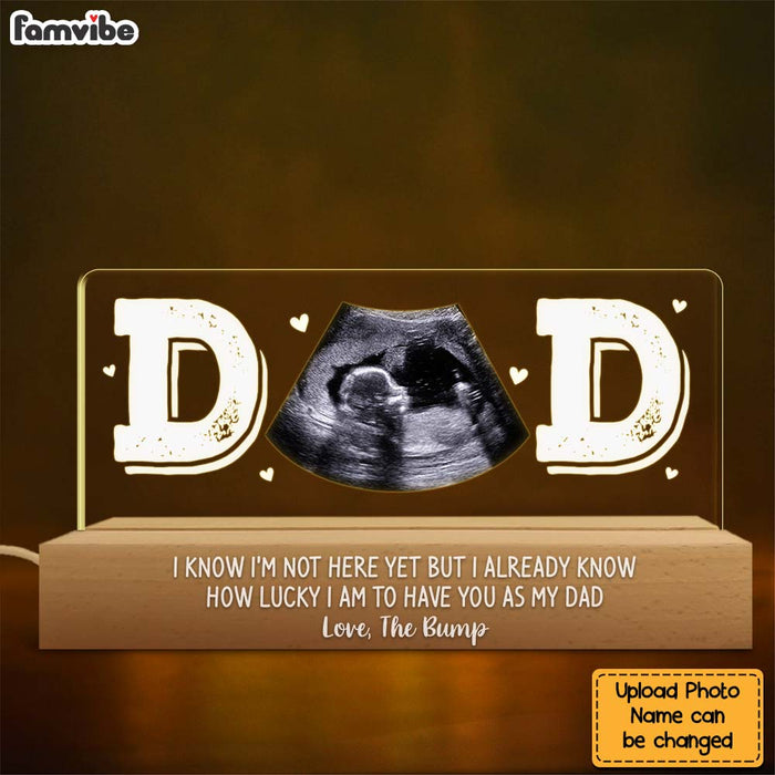 Personalized Gift For First Father's Day Acrylic Name Night Light 33310 1