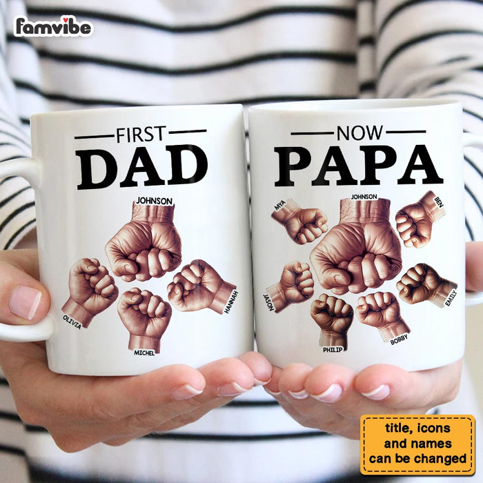 Personalized Gift For First Dad Now Grandpa Mug 33313 1