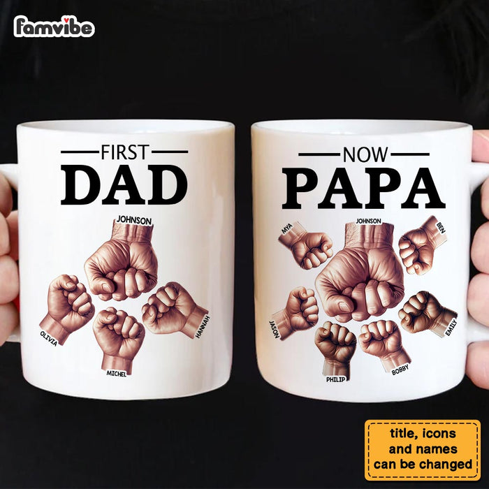 Personalized Gift For First Dad Now Grandpa Mug 33313 1