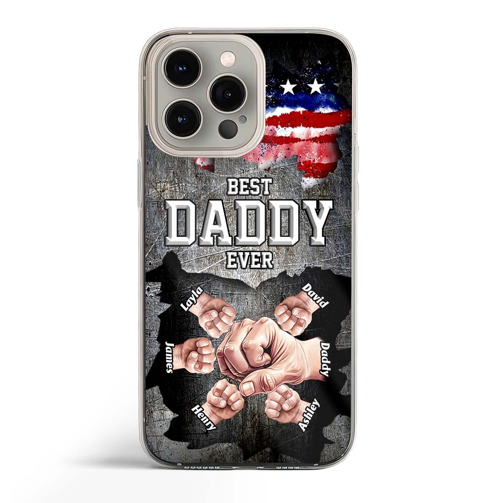 Personalized Gift For Dad Best Dad Ever Clear Phone Case 33316 Primary Mockup