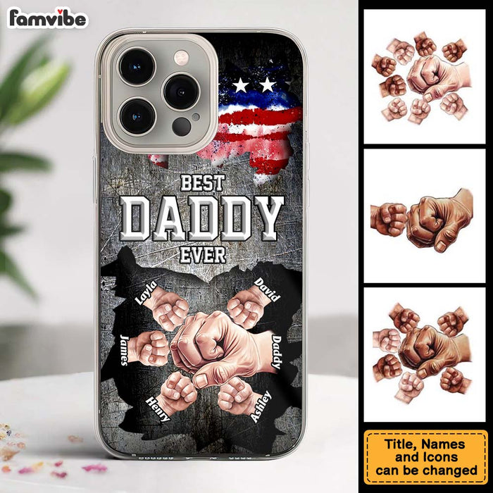 Personalized Gift For Dad Best Dad Ever Clear Phone Case 33316 1