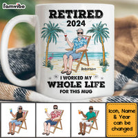 Personalized Gift For Dad Grandpa Retired Mug 33318 thumb 1