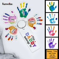 Personalized Gift For Dad This Daddy Belongs Acrylic Custom Keychain 33319 thumb 1