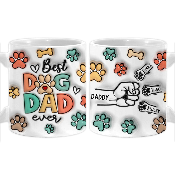 Personalized Gift For Dog Dad 3D Inflated Mug 33322 1