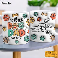 Personalized Gift For Dog Dad 3D Inflated Mug 33322 thumb 1