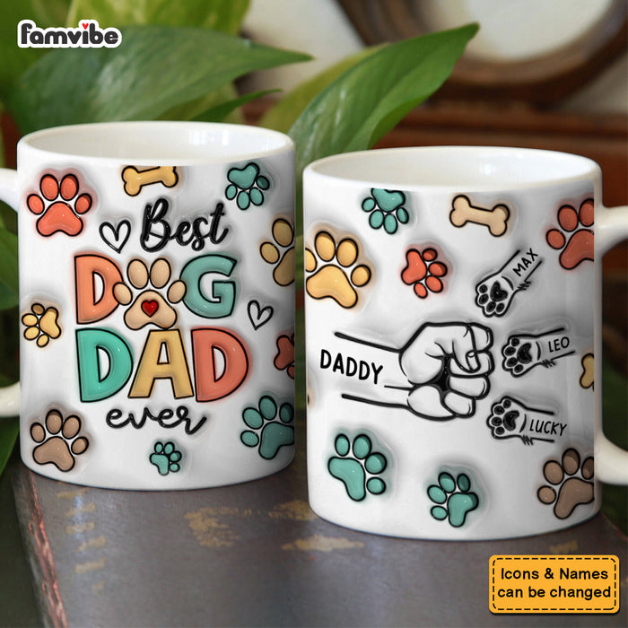 Personalized Gift For Dog Dad 3D Inflated Mug 33322 1
