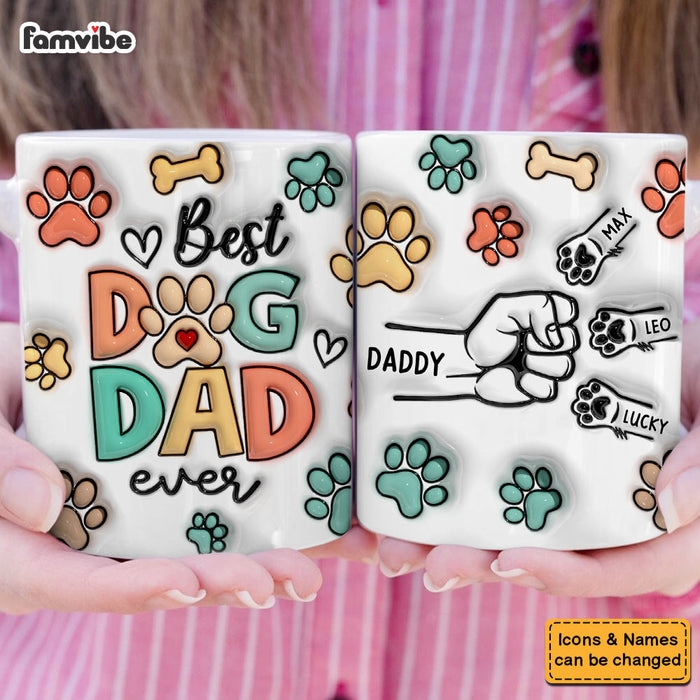 Personalized Gift For Dog Dad 3D Inflated Mug 33322 1