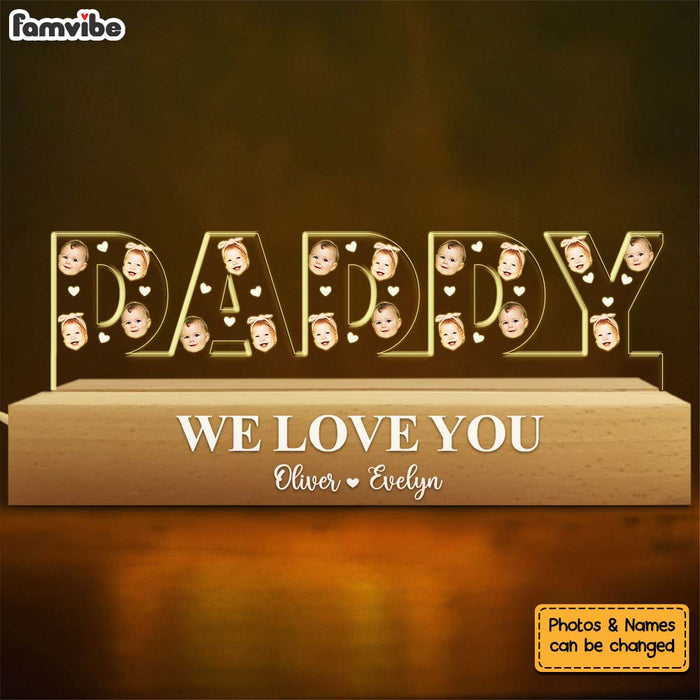 Personalized Daddy We Love You Acrylic Name Night Light 33323 1