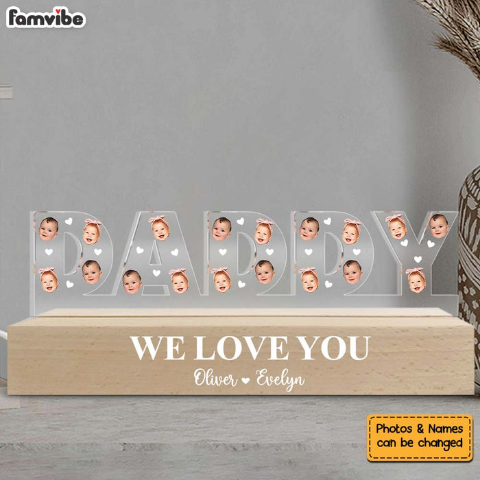 Personalized Daddy We Love You Acrylic Name Night Light 33323 1