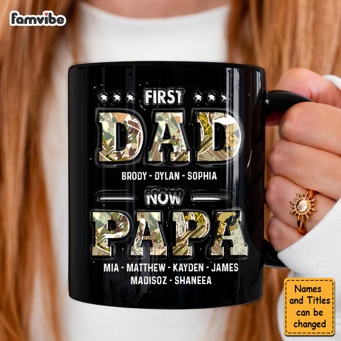 Personalized First Dad Now Papa 3D Inflated Print Mug 33327 1