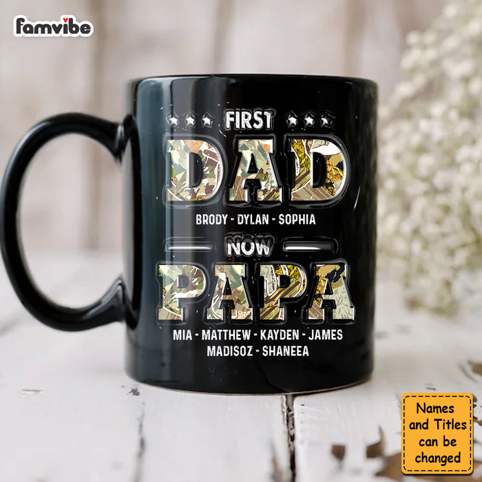 Personalized First Dad Now Papa 3D Inflated Print Mug 33327 1