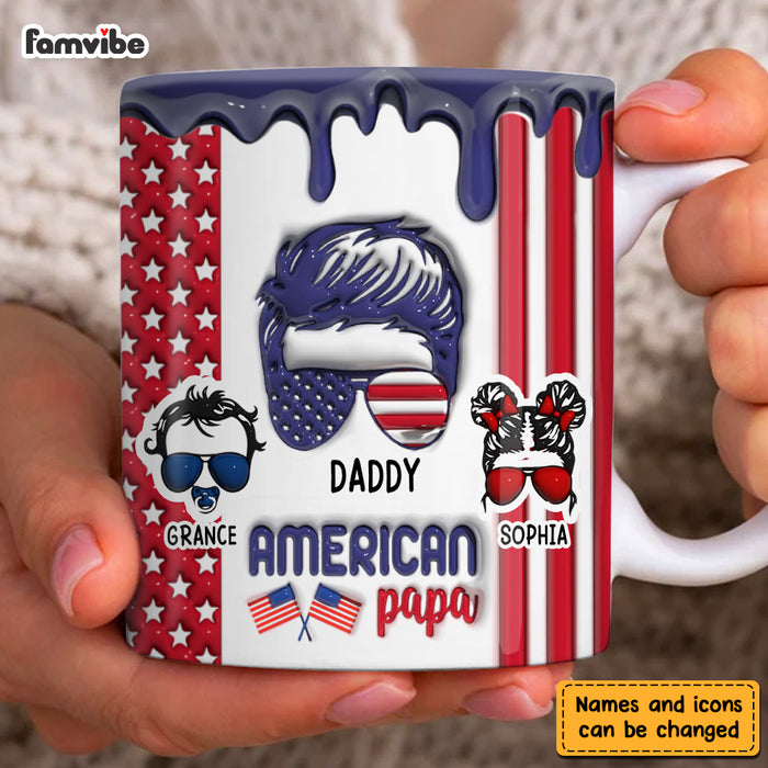 Personalized Gift For Daddy 3D Inflated Print Mug 33336 1