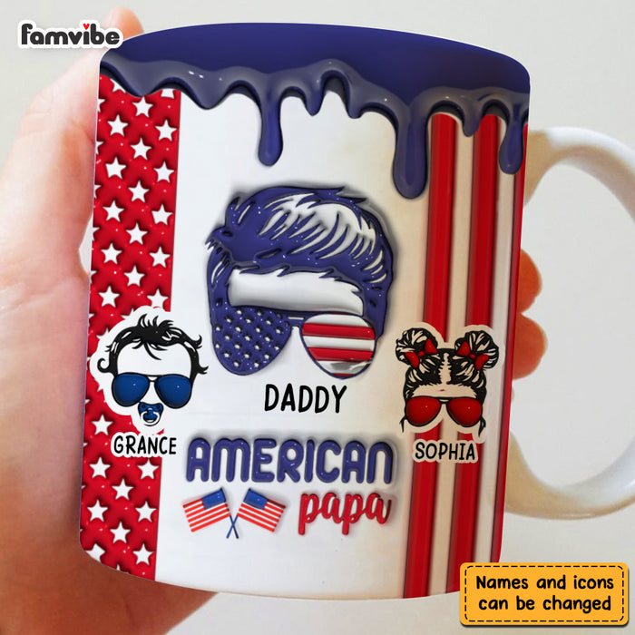 Personalized Gift For Daddy 3D Inflated Print Mug 33336 1