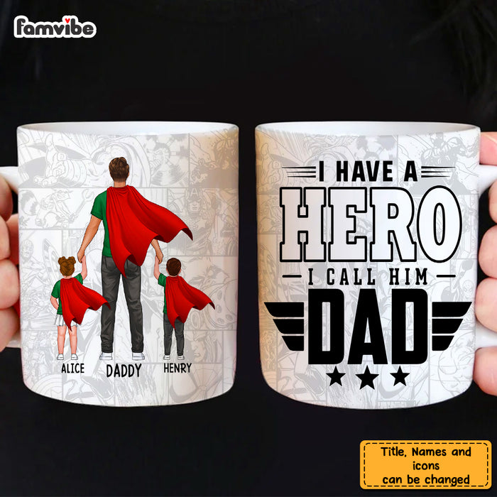 Personalized Gifts For Dad Hero Dad Mug 33337 1