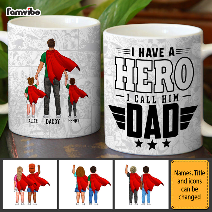 Personalized Gifts For Dad Hero Dad Mug 33337 1