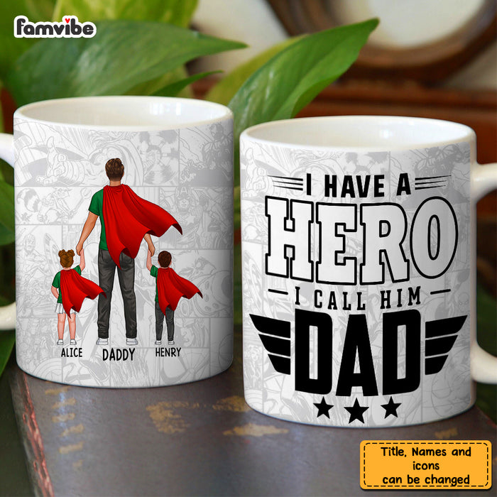 Personalized Gifts For Dad Hero Dad Mug 33337 1