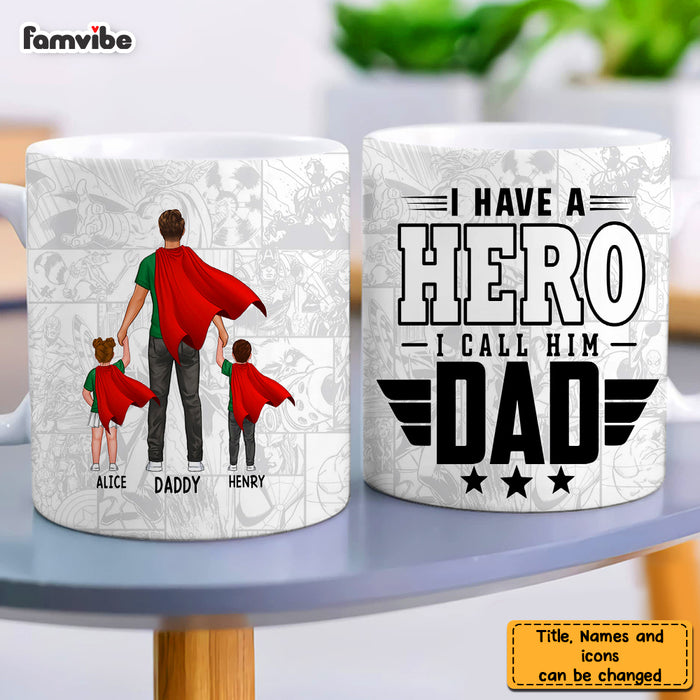 Personalized Gifts For Dad Hero Dad Mug 33337 1