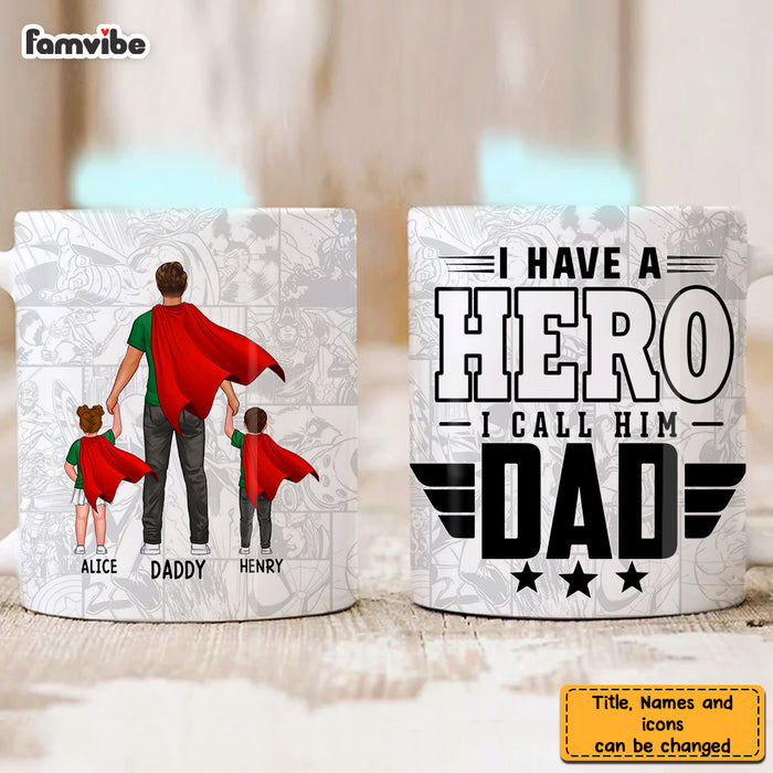 Personalized Gifts For Dad Hero Dad Mug 33337 1