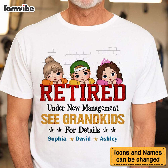 Personalized Gift For Grandpa Retired Under New Management Shirt - Hoodie - Sweatshirt 33338 1