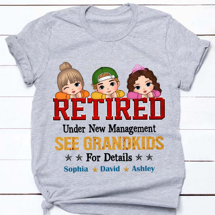 Personalized Gift For Grandpa Retired Under New Management Shirt - Hoodie - Sweatshirt 33338 1