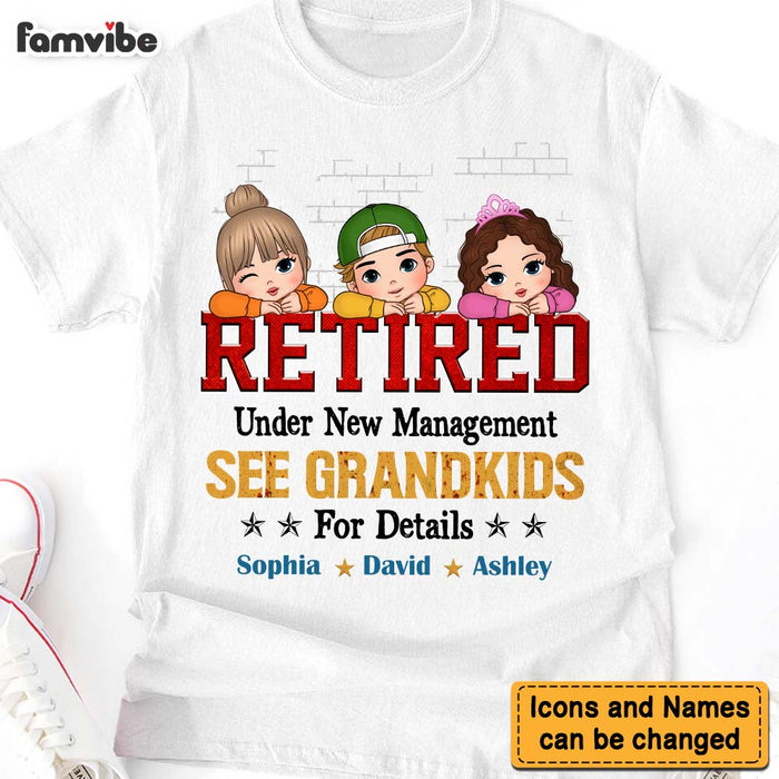 Personalized Gift For Grandpa Retired Under New Management Shirt - Hoodie - Sweatshirt 33338 1