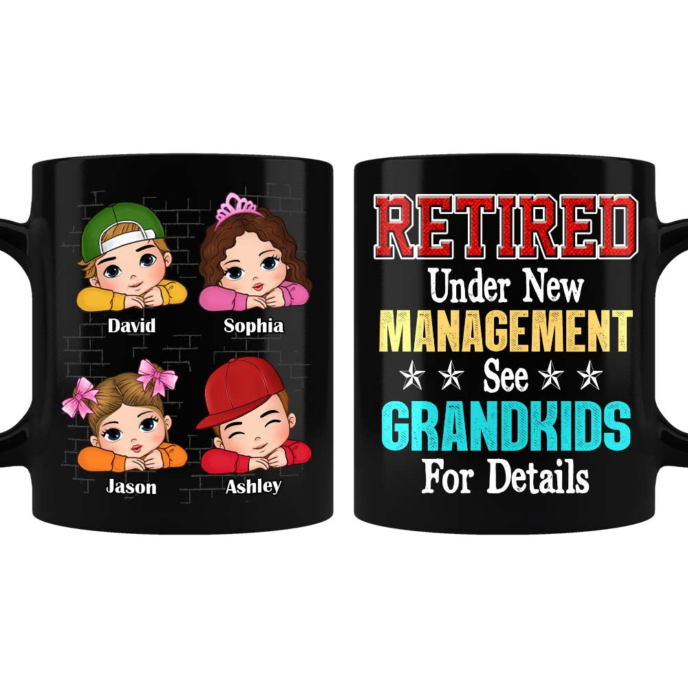 Personalized Gift For Grandpa Retired Under New Management Mug 33341 Primary Mockup