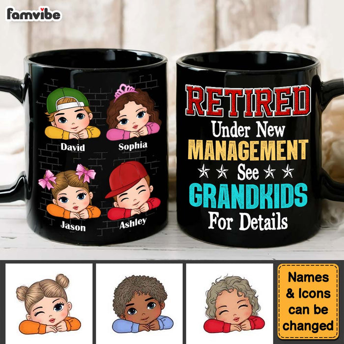 Personalized Gift For Grandpa Retired Under New Management Mug 33341 1