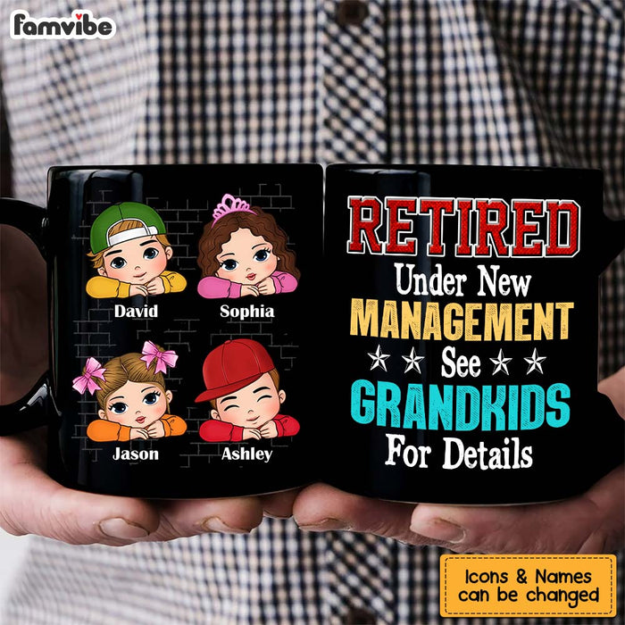 Personalized Gift For Grandpa Retired Under New Management Mug 33341 1
