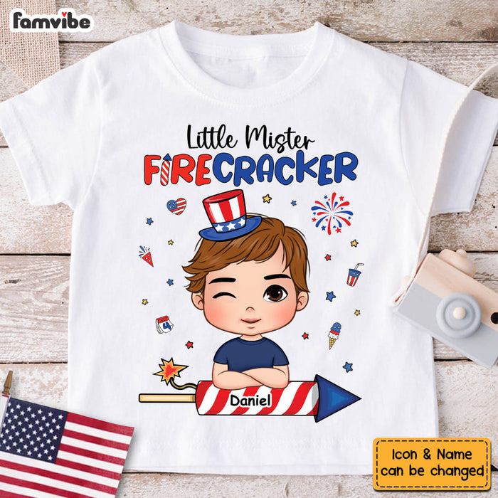 Personalized Gift For Grandson Little Fire Cracker Kid T Shirt - Kid Hoodie - Kid Sweatshirt 33346 1