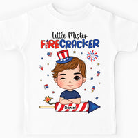 Personalized Gift For Grandson Little Fire Cracker Kid T Shirt - Kid Hoodie - Kid Sweatshirt 33346 thumb 1