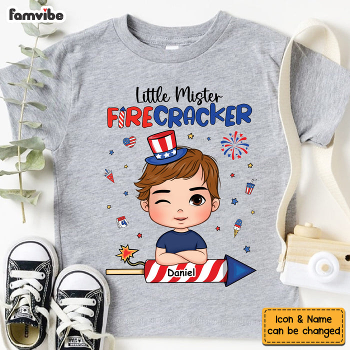 Personalized Gift For Grandson Little Fire Cracker Kid T Shirt - Kid Hoodie - Kid Sweatshirt 33346 1