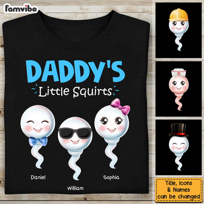 Personalized Gift For Dad's Little Squirts Funny Shirt - Hoodie - Sweatshirt 33351 1