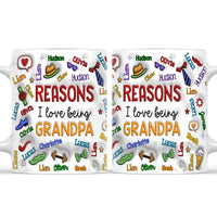 Personalized Gift For Grandpa Word Art 3D Inflated Mug 33359 thumb 1