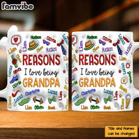 Personalized Gift For Grandpa Word Art 3D Inflated Mug 33359 thumb 1