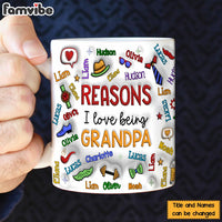 Personalized Gift For Grandpa Word Art 3D Inflated Mug 33359 thumb 1