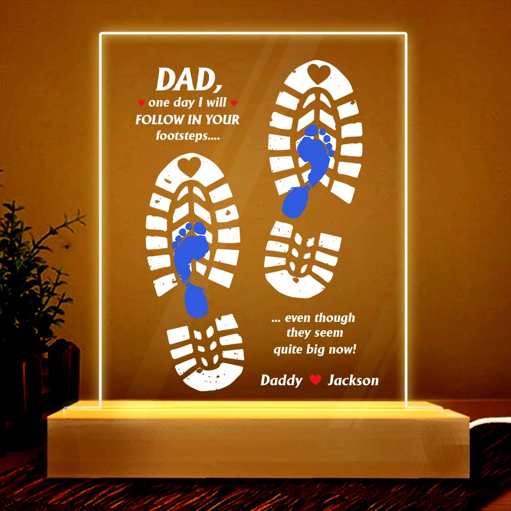 Personalized Gift For Dad For Father Plaque LED Lamp Night Light33361 Primary Mockup