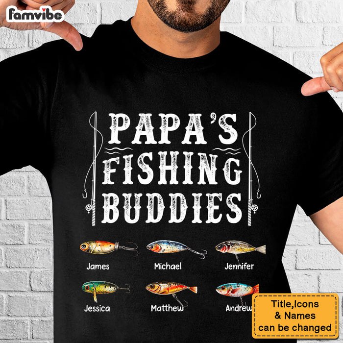 Personalized Gif For Grandpa Fishing Buddies Shirt - Hoodie - Sweatshirt 33374 1