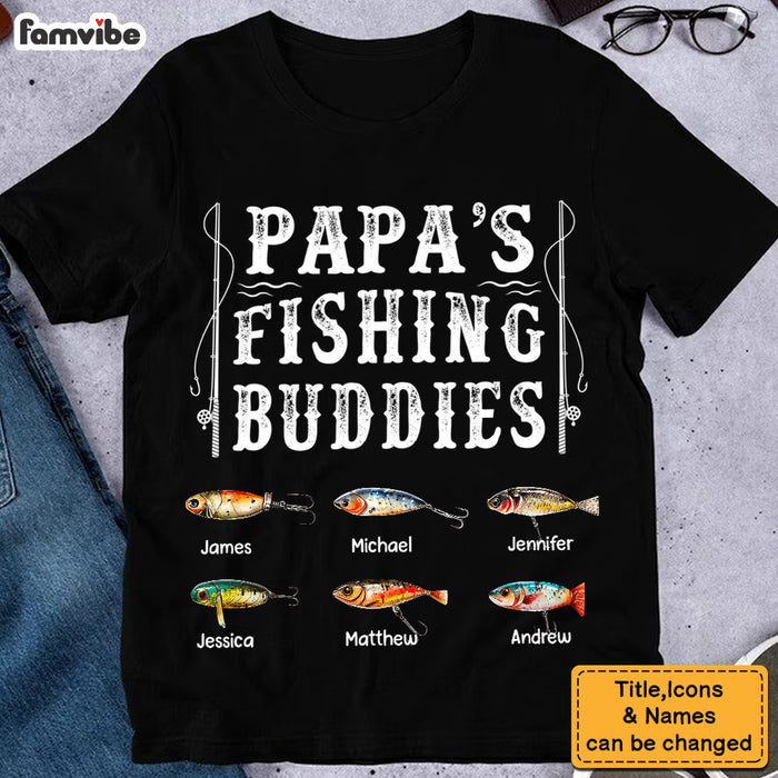 Personalized Gif For Grandpa Fishing Buddies Shirt - Hoodie - Sweatshirt 33374 1
