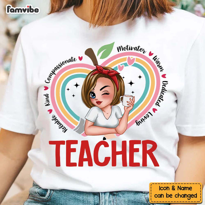 Personalized Gift For Teacher Loving Dedicated Shirt - Hoodie - Sweatshirt 33375 1