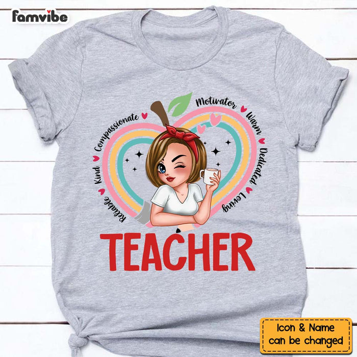 Personalized Gift For Teacher Loving Dedicated Shirt - Hoodie - Sweatshirt 33375 1