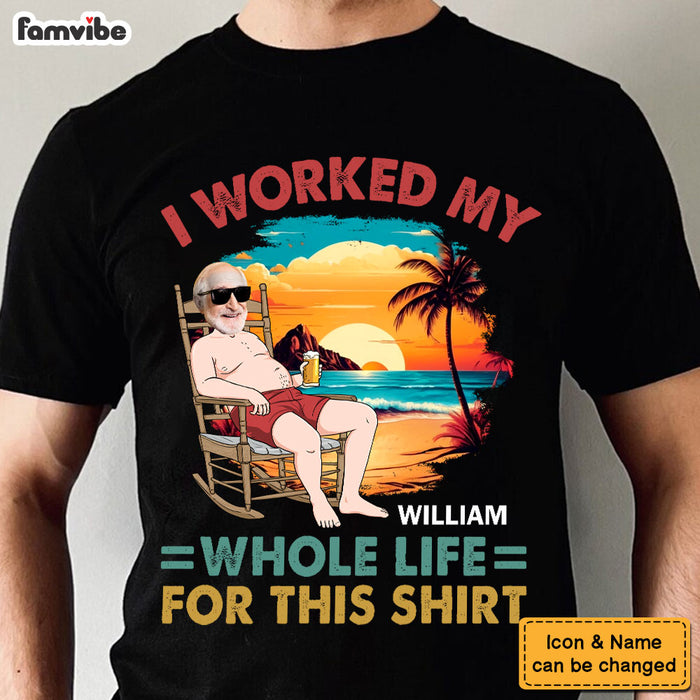 Personalized Gift Retired Working My Whole Life Shirt - Hoodie - Sweatshirt 33385 1