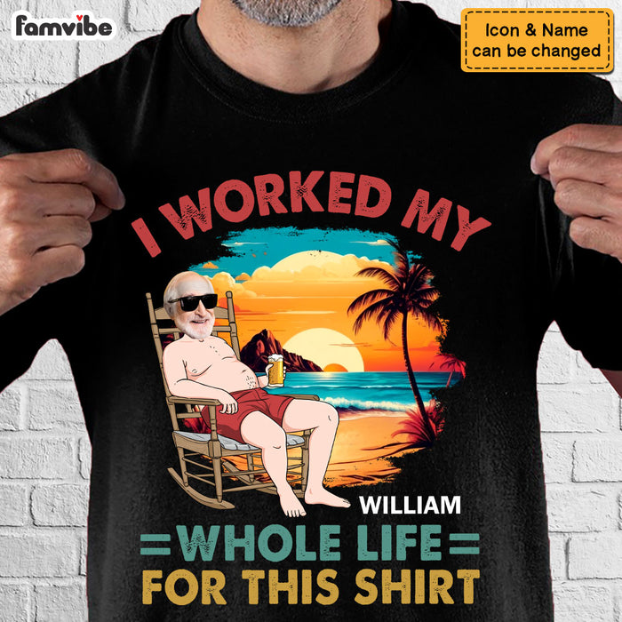 Personalized Gift Retired Working My Whole Life Shirt - Hoodie - Sweatshirt 33385 1