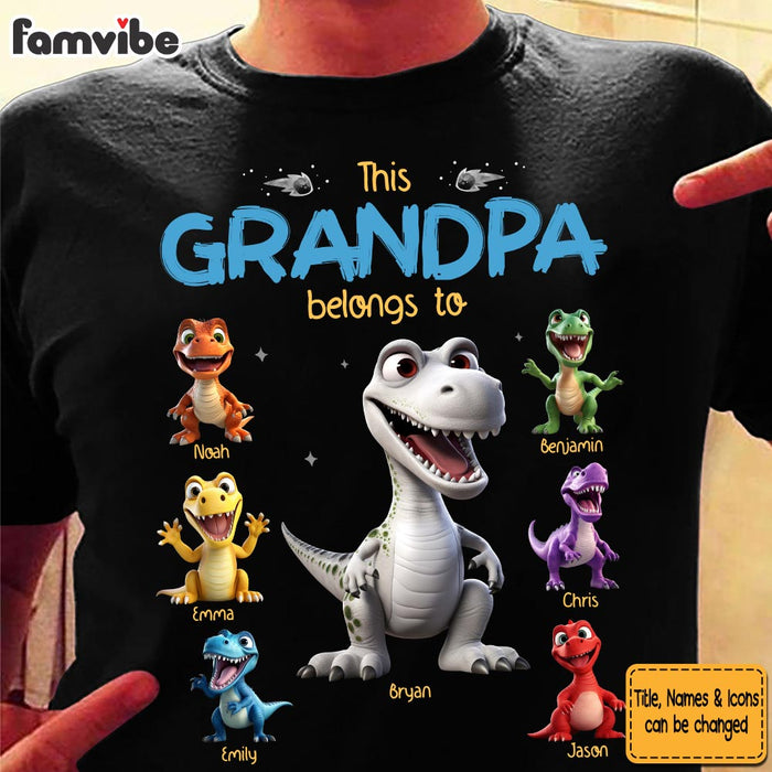 Personalized Gift For Grandpa Dinosaur Funny Shirt - Hoodie - Sweatshirt 33389 1