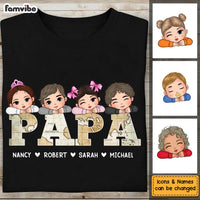 Personalized Gift For Papa and Dad Vintage Map Shirt - Hoodie - Sweatshirt 33390 thumb 1