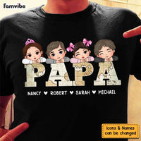 Personalized Gift For Papa and Dad Vintage Map Shirt - Hoodie - Sweatshirt 33390 thumb 1