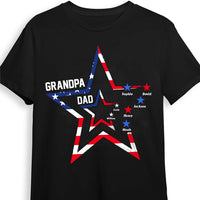 Personalized For Grandpa Stars Stripes And Dad Grandpa Black Shirt - Hoodie - Sweatshirt 33392 thumb 1