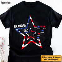 Personalized For Grandpa Stars Stripes And Dad Grandpa Black Shirt - Hoodie - Sweatshirt 33392 thumb 1