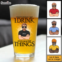 Personalized Gift For Dad Papa Drink Beer Beer Glass 33400 thumb 1