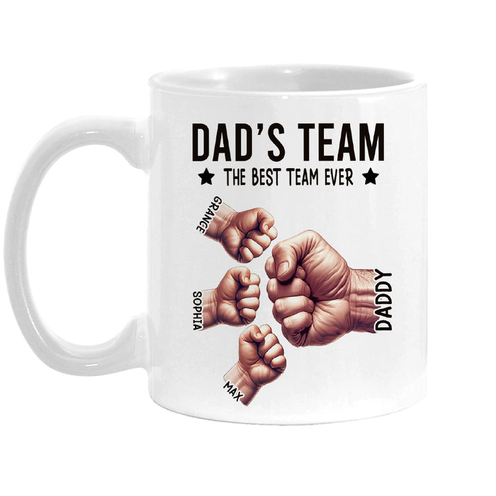 Personalized Gift For Dad Dad's Team Ever Mug 33406 1
