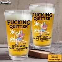 Personalized For Dad Oops I Mean Happy Retirement Beer Glass 33408 thumb 1